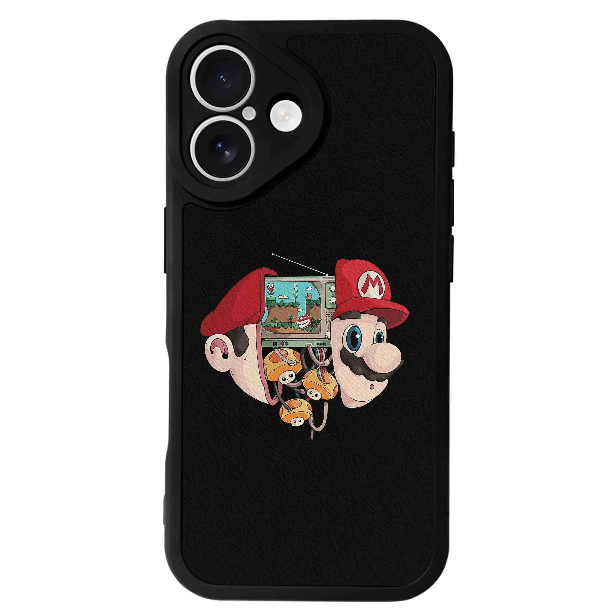 マリオ グッズ マリオ - IPhone 16シリーズ対応 ・ シリコンスマホケース ・ レザー調 ・ 高精度フィット ・ 耐衝撃 ・ ワイヤレス充電対応 ・ 精密カット